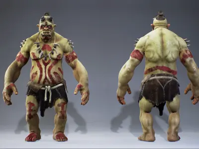 Ogre Cannibal Low-poly 3D model