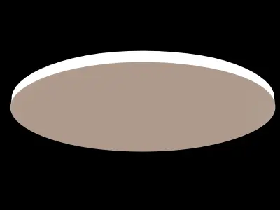 Flat Earth v1 001 Low-poly 3D model