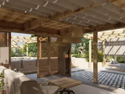 Garden Landscape 3D Model - SketchUp and Lumion Scene 3D model