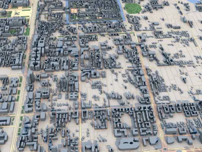 Beijing City China 3D model