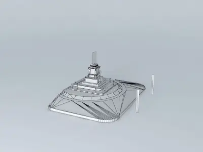 Monument Carlos Gomes 3D model