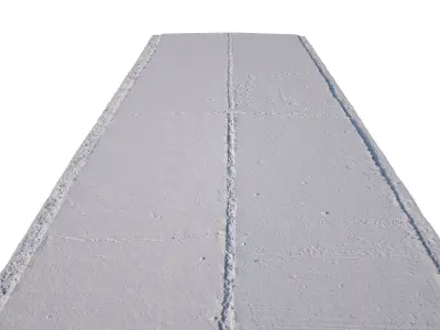 Concrete Road 3D Scan Low-poly 3D model