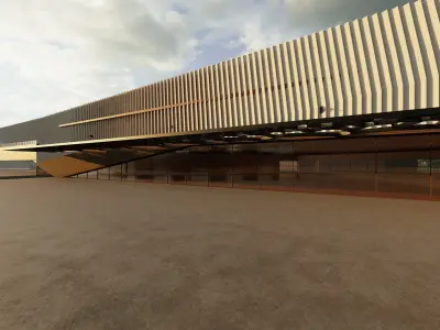 An Urban Design Project includes Shopping Mall Apartment Complex 3D model