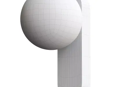 LEDS-C4 LED wall lamp Perlina 3D model