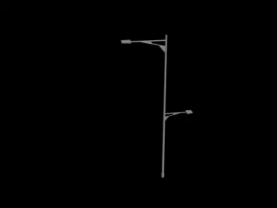 LAMPADAIRE street light pole Free low-poly 3D model