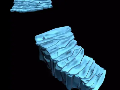 Cold Chamber - Stairs 01 3D model