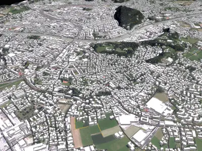  Cityscape Salzburg Austria 3D model