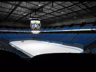 Ice Hockey Stadium Low-poly 3D model