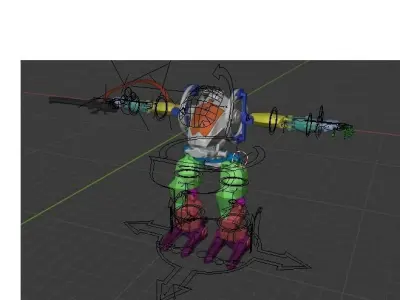 Avatar AMP suit Exoskeleton Robot Low-poly 3D model