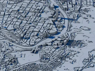 Bilbao City Spain 3D print model