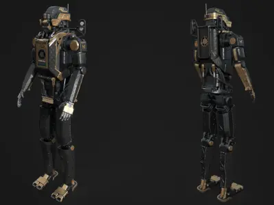 Elysium Droid Gold Skin - Bodyguard