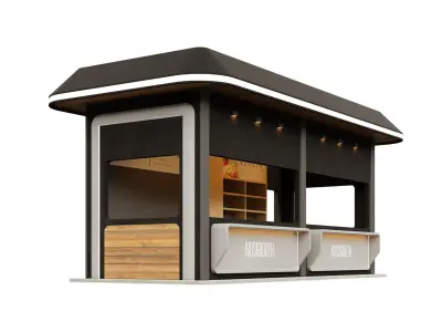 Kiosk Booth 2 3D model