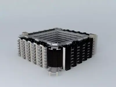 Condominium building Free 3D model