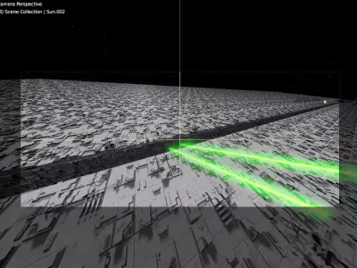 Star Wars Trench Run made in Blender 3D model