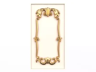 Kitchen Cabinet Door Classic 2 Shahin Low-poly 3D model