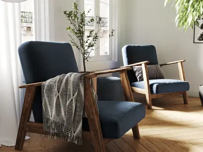 Interior Scene DiningRoom 3D model  3D model