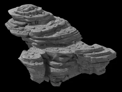 Desert - Bizarre Boulders 05 3D model