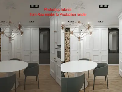 Modern Classic interior 3D model