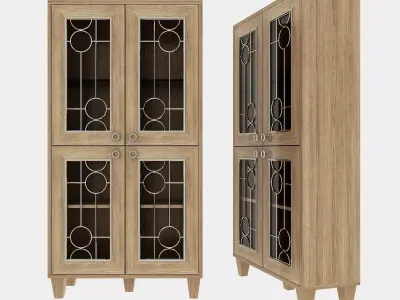 furniture pair of cabinet doors 3D model