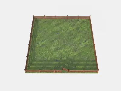  corral for livestock Low-poly 3D model