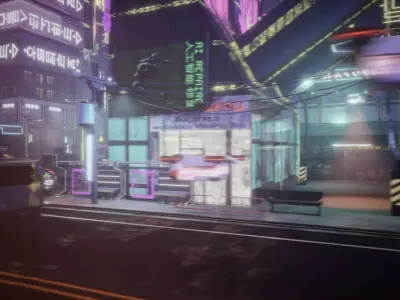 Cyber City Asset Pack 3D model