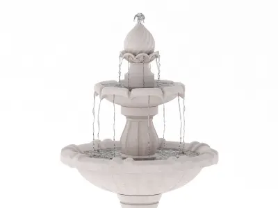 Fountain 02 PBR 3D model