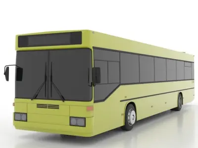 Mercedes-Benz O407 Low Low-poly 3D model
