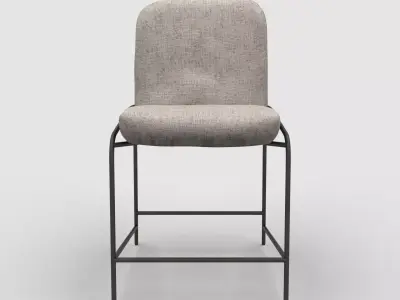 Four Hands Astrud Counter Stool-Lyon Pewter 3D model