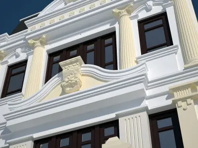 Classic house 02 3D model purchase
