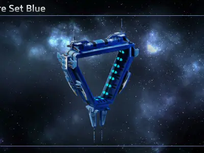 Spaceship Jumpgates II Low-poly 3D model