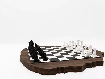 Chess Board Design 3D model