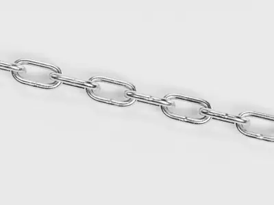 Link Chain V1 - Steel Coil Proof 3D model