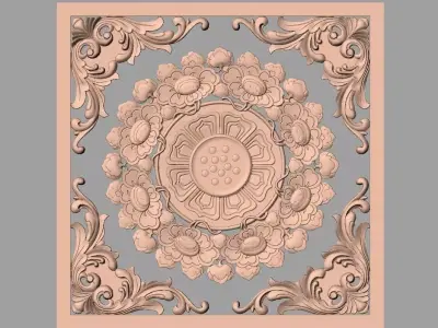 CNC 3D relief models STL format file used for artcam aspire E365 3D model