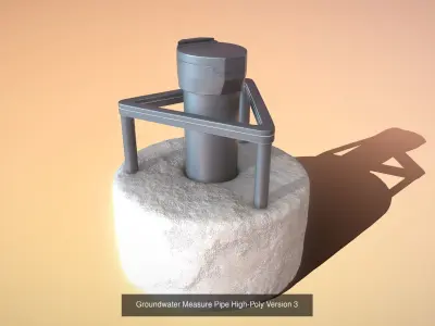 Groundwater Measure Pipe Version 1 2 and 3 3D Model Pack