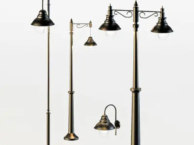 street light 6 model Low-poly 3D model