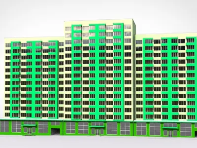 Residential complex 3D model