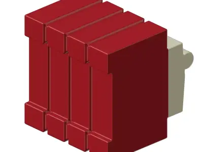 Electrical Modular MCB Toy 3D model