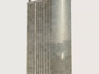 Building Skyscraper City Town Downtown Street Futuristic Utopia Low-poly 3D model