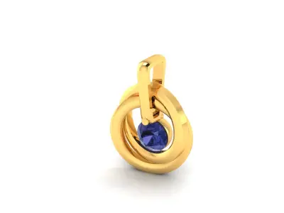 Solitaire Women Pendants  3D print model shop