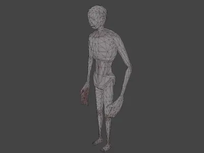 LowPoly SCP-096 Low-poly 3D model