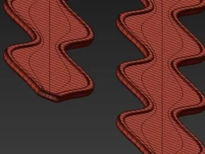 Wall mirror 10 3D model