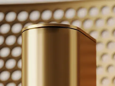 Perforated LED Sconce 3D model
