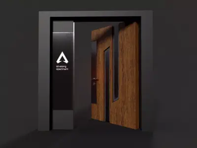 Door Asset Pack Low-poly 3D model