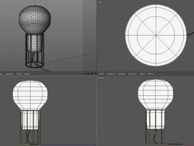 Aerostat lamp 3D model