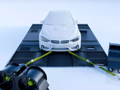  Automotive Dyno Bed Floor - Full Dyno Kit - High End   3D model