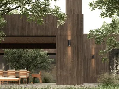 A villa In the forest  3D model