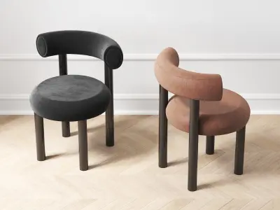 Fat Dining Chair 3D model