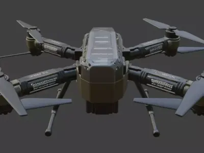 Hexacopter Drone 3D Model 3D model