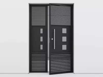 Aluminium door 105 3D model