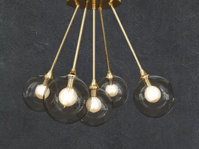 Ballroom Molecule Gold 3D model
